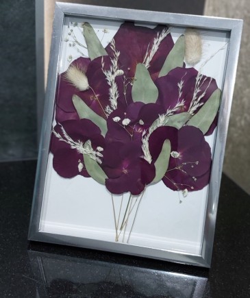 Obraz z kwiatów suszonych prezent MR handmade