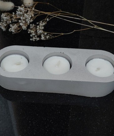 Świeczniki na tealighty z betonu MR handmade